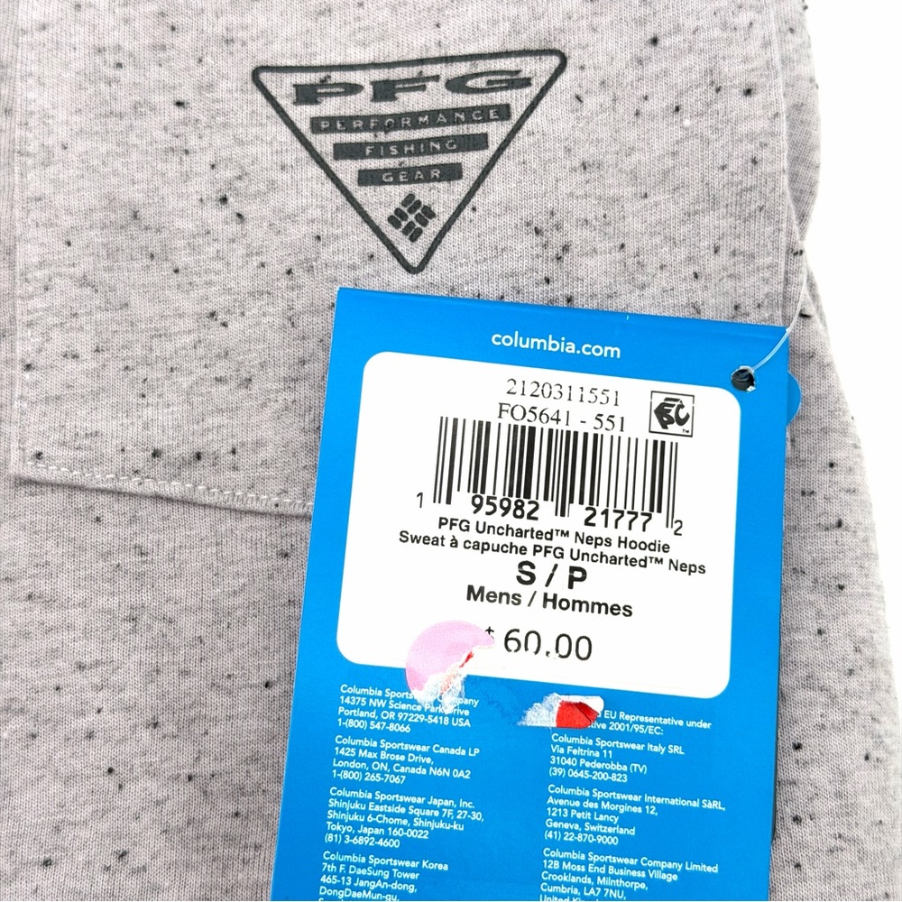 NWT New Columbia Men’s PFG Uncharted Neps Hoodie Small S Shirt UV Sun Shirt - Picture 3 of 3